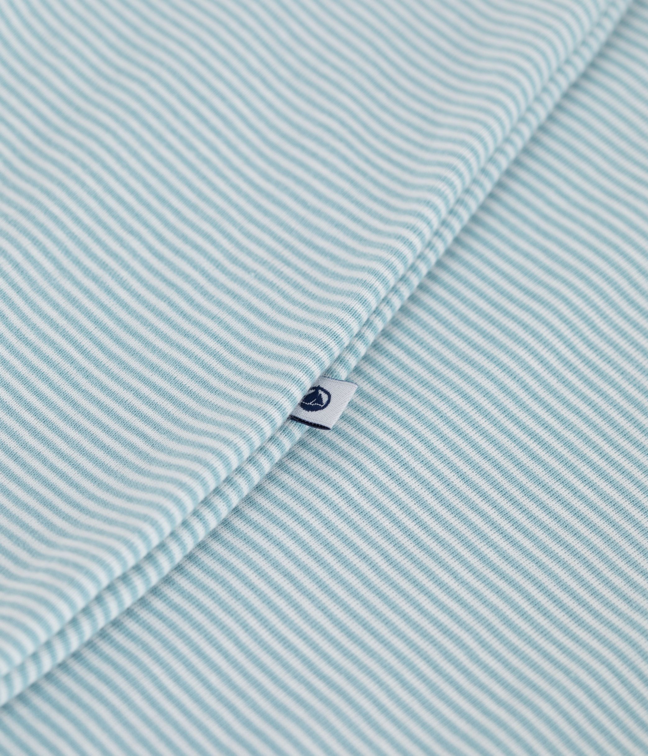 Stripy cotton 0.5 TOG baby sleeping bag