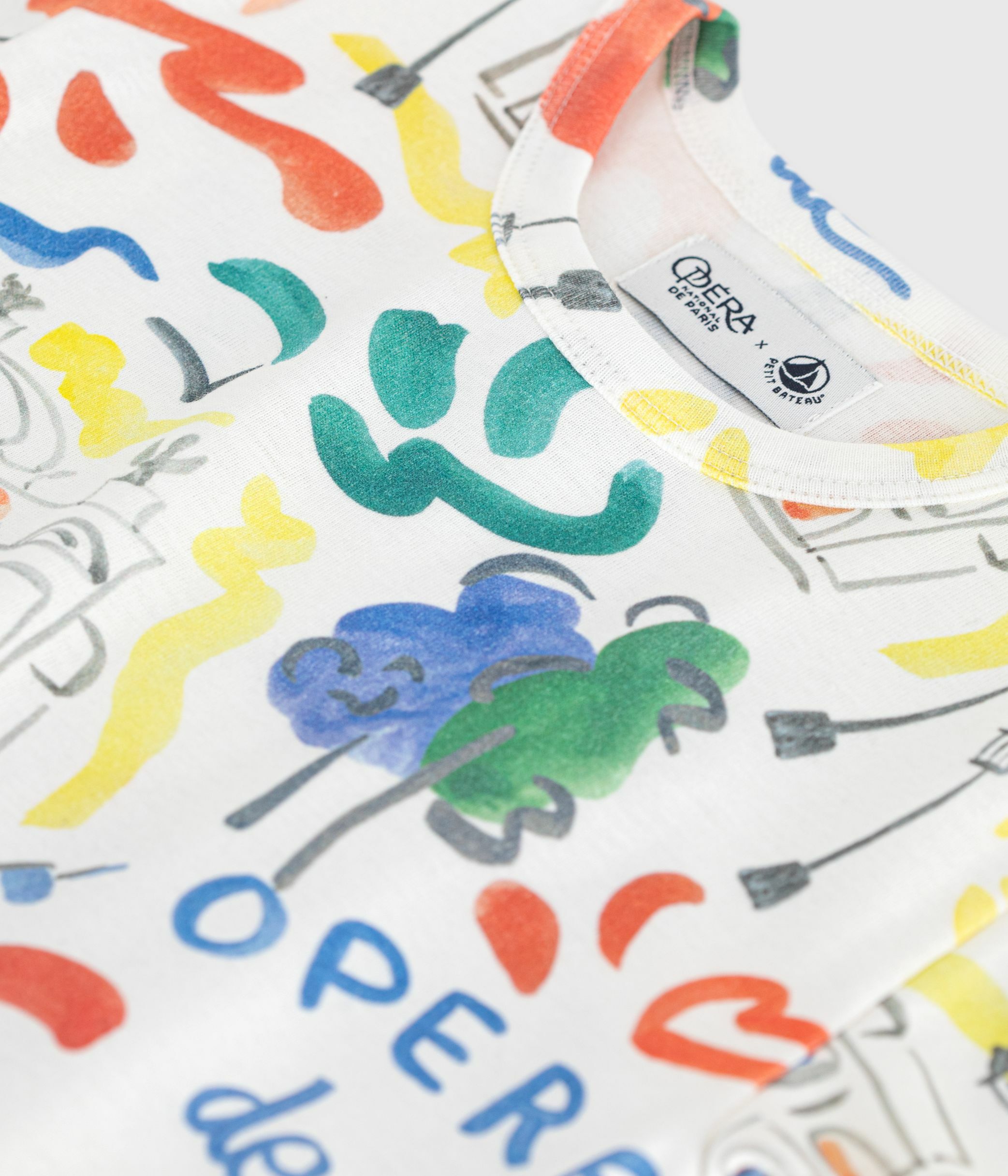 Children's short-sleeved printed cotton T-shirt
