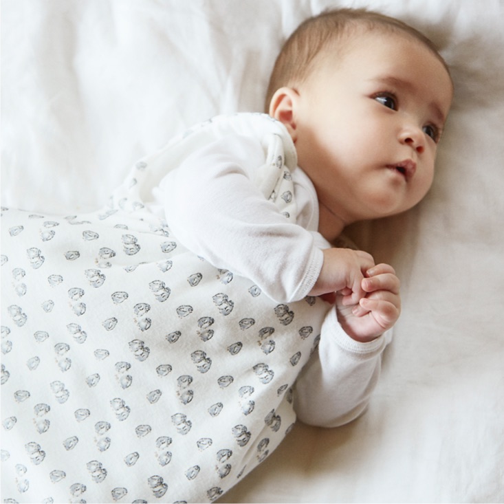 Baby in Petit Bateau's Clothes